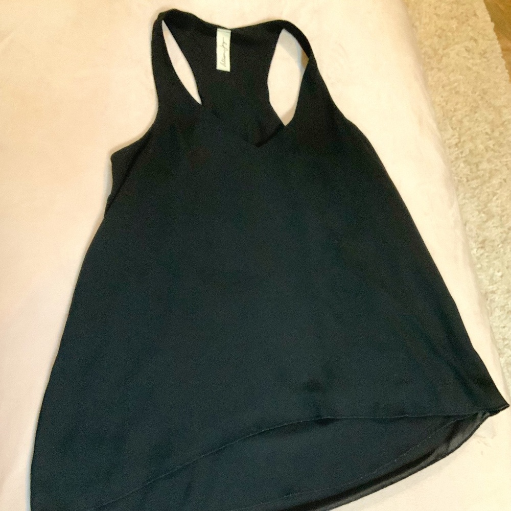 Allison Joy Black M Flowy Tank Coquette Dainty Cottagecore Balletcore